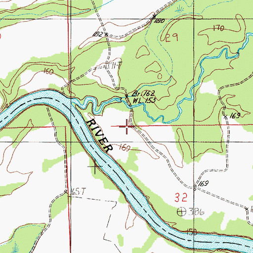 Topographic Map of Hoithlewalli (historical), AL