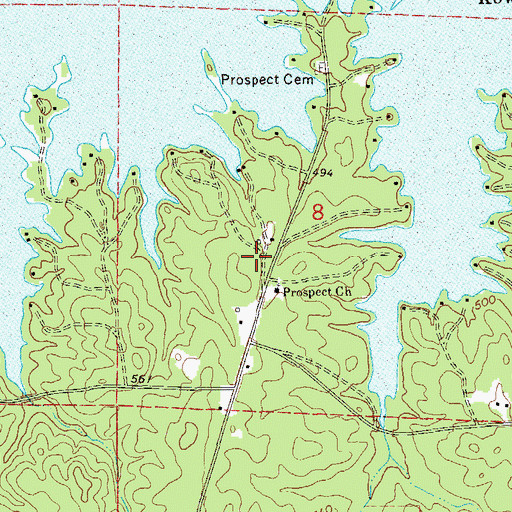 Topographic Map of Kailaidshi (historical), AL