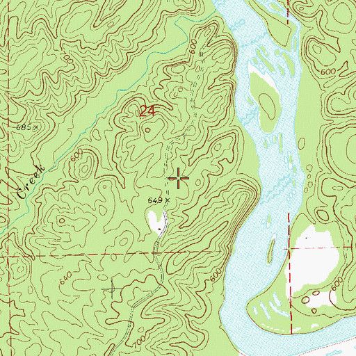 Topographic Map of Niuyaka (historical), AL