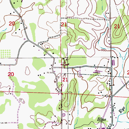 Topographic Map of Charles R Drew Middle School, AL