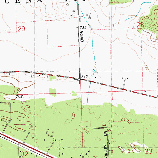 Topographic Map of Seaman School (historical), WI