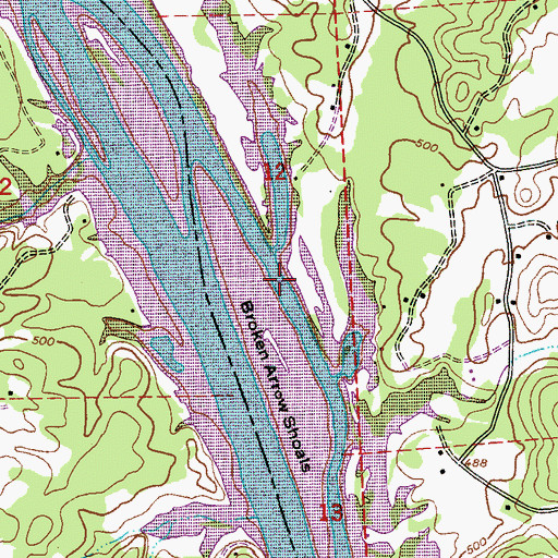 Topographic Map of Greens Mill (historical), AL