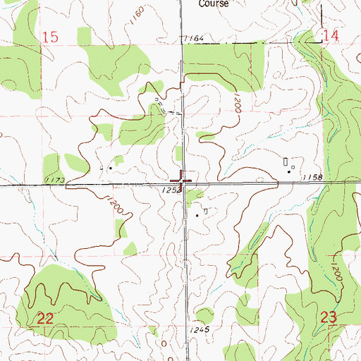 Topographic Map of Broadview School, WI