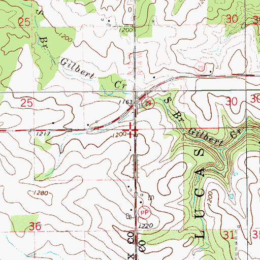 Topographic Map of Cady and Lucas School (historical), WI