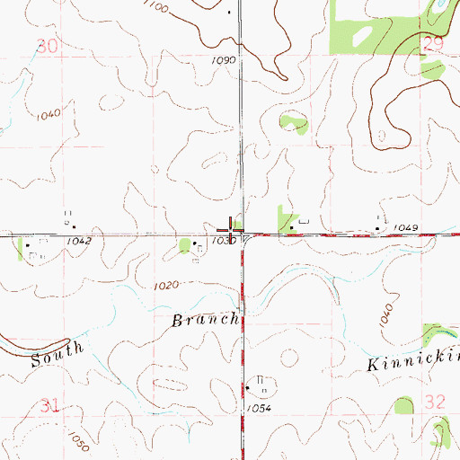 Topographic Map of Elm Grove School (historical), WI