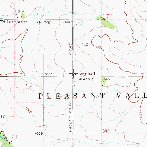 Topographic Map of Valley View School (historical), WI