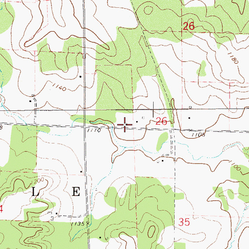 Topographic Map of Wildwood School (historical), WI