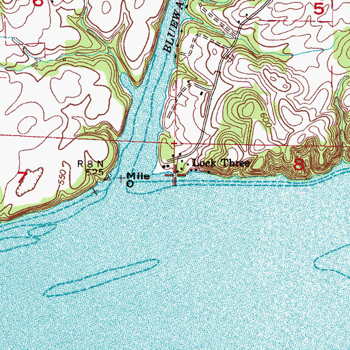 Topographic Map of Belleview (historical), AL