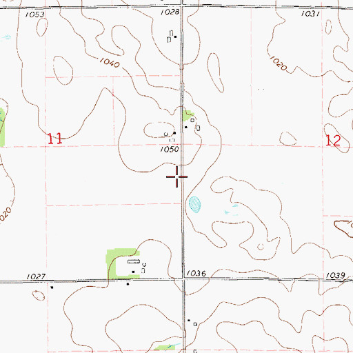 Topographic Map of Twin Pond School (historical), WI