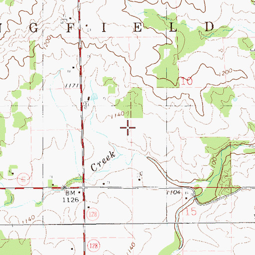 Topographic Map of Mar-O-Dae Farm Airport (historical), WI