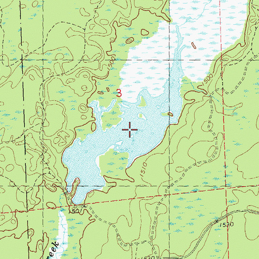 Topographic Map of Upper Squaw Creek Waterfowl Area, WI