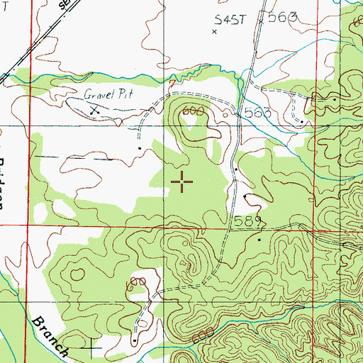 Topographic Map of Abihka (historical), AL