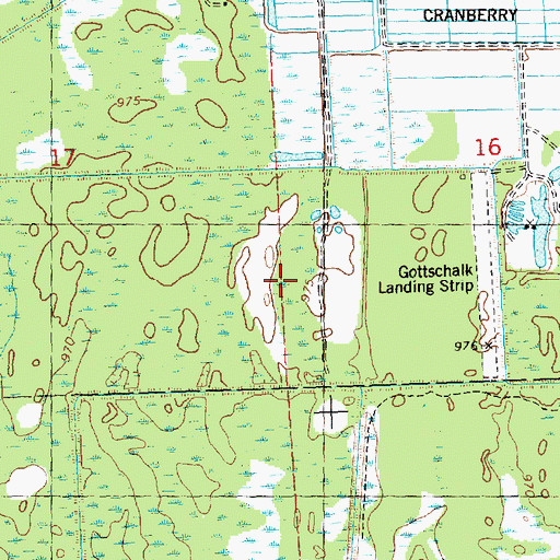 Topographic Map of Speedwing Field (historical), WI