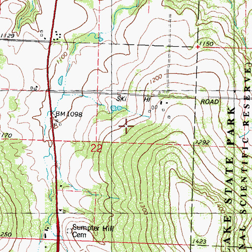 Topographic Map of Thiessen Field, WI
