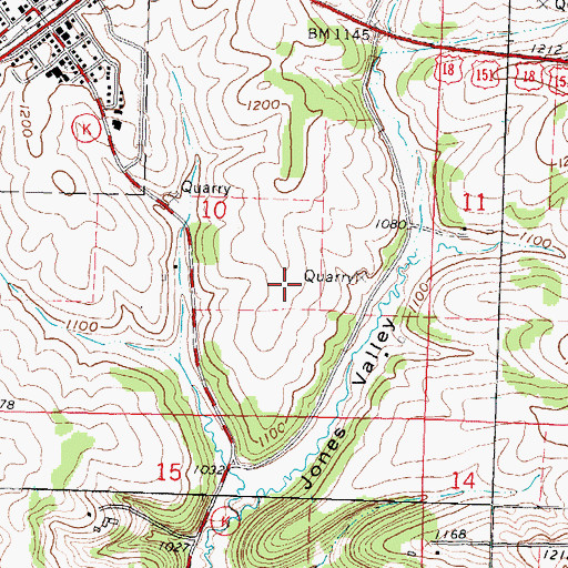 Topographic Map of Kittleson Krest Airport (historical), WI