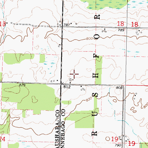 Topographic Map of Zink Airport (historical), WI