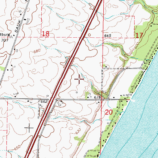 Topographic Map of Smies Airport, WI