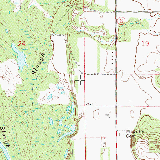 Topographic Map of Durand Municipal Airport, WI