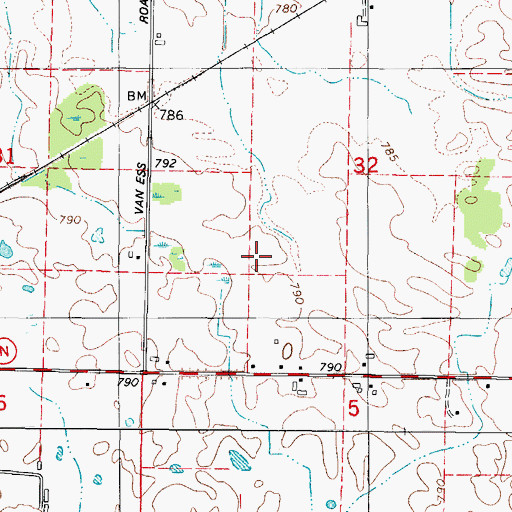 Topographic Map of Nicolet Airport, WI