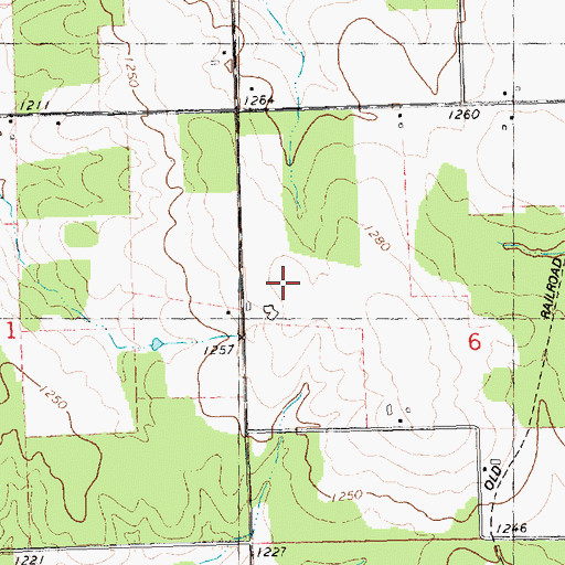 Topographic Map of Town Line Airport, WI