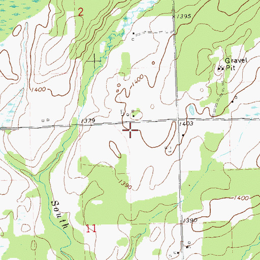 Topographic Map of Diderrich Ranch Airport (historical), WI