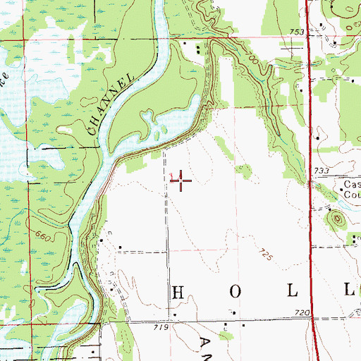Topographic Map of Holland Air Park, WI