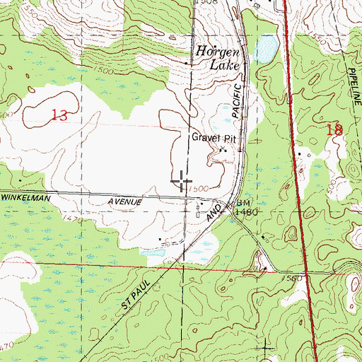 Topographic Map of Circle K Airport, WI