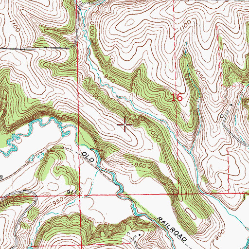 Topographic Map of Tuschen Airport, WI