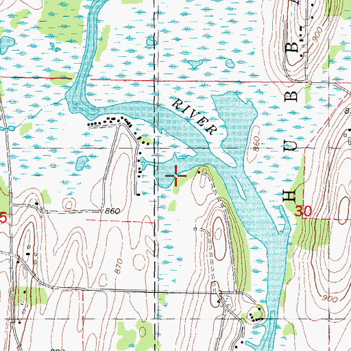 Topographic Map of Brinsmere Heliport, WI