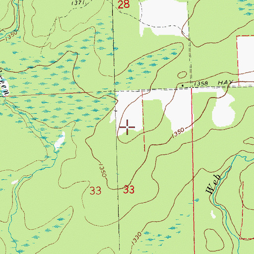 Topographic Map of Lonely Pines Airport, WI