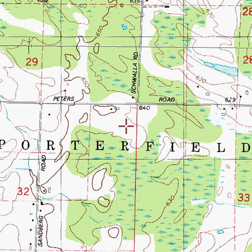 Topographic Map of Urbaniak Field (historical), WI