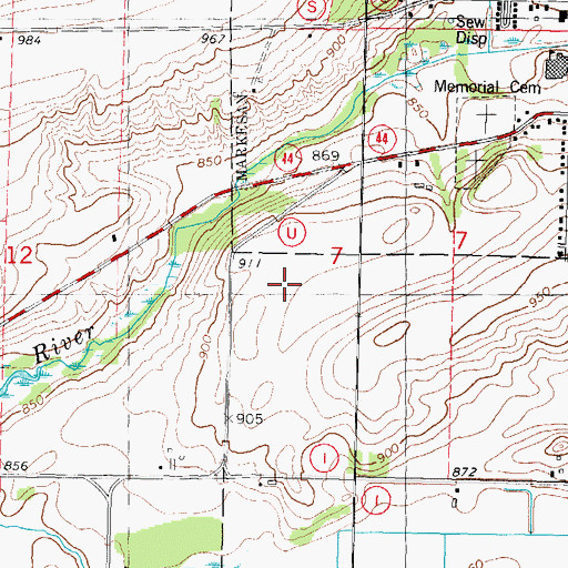 Topographic Map of Nowatzski Field, WI