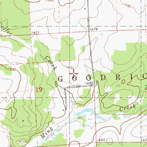 Topographic Map of Charlies Airport (historical), WI