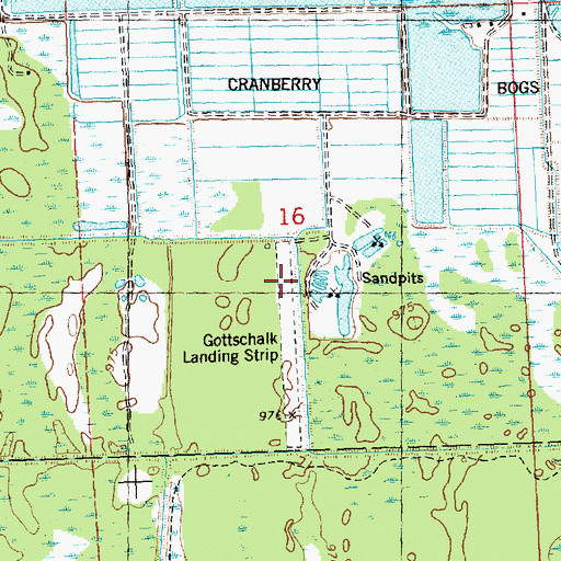 Topographic Map of Gottschalk Field, WI
