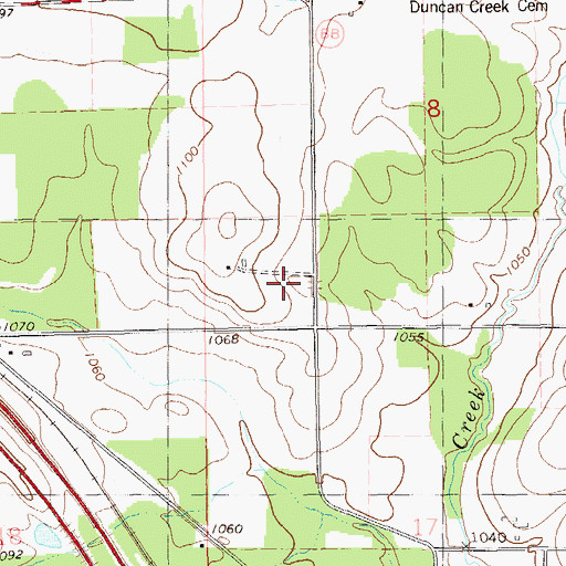 Topographic Map of Flying O Airport (historical), WI