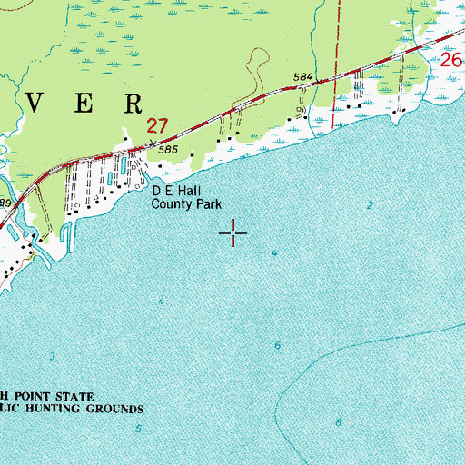 Topographic Map of Sweetwater Bay Seaplane Base, WI