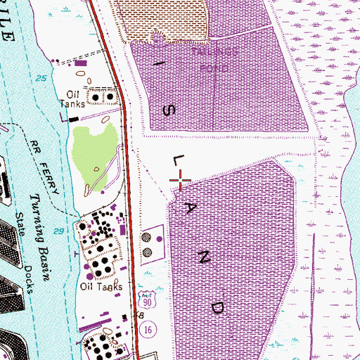 Topographic Map of WMOB, AL