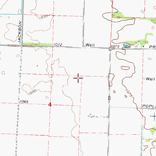 Topographic Map of Runway Leasing Inc Number 2 Airport, WI
