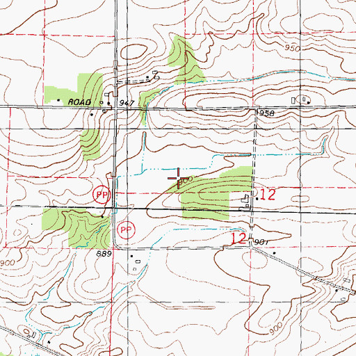 Topographic Map of Bennett Field, WI