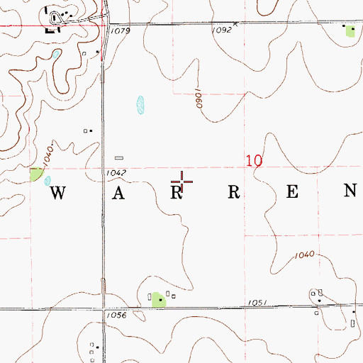 Topographic Map of Rusmar Farms Airport, WI