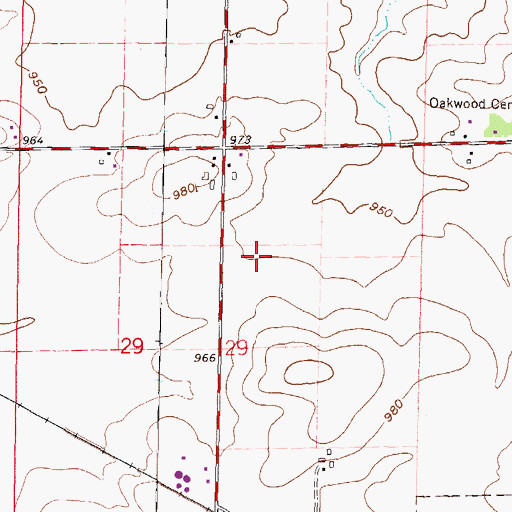 Topographic Map of Barten Airport, WI