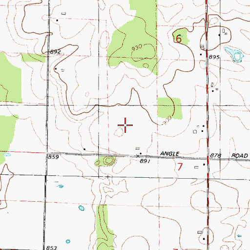 Topographic Map of Dillenburg's Airport, WI