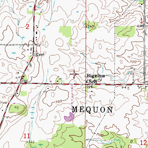 Topographic Map of Hoffman Prop Inc Heliport, WI