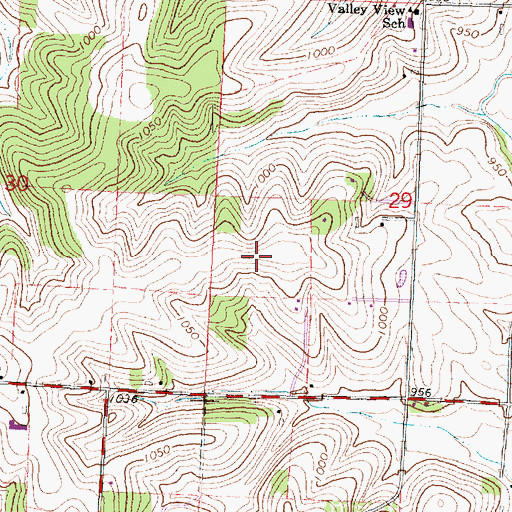 Topographic Map of Sugar Ridge Airport, WI