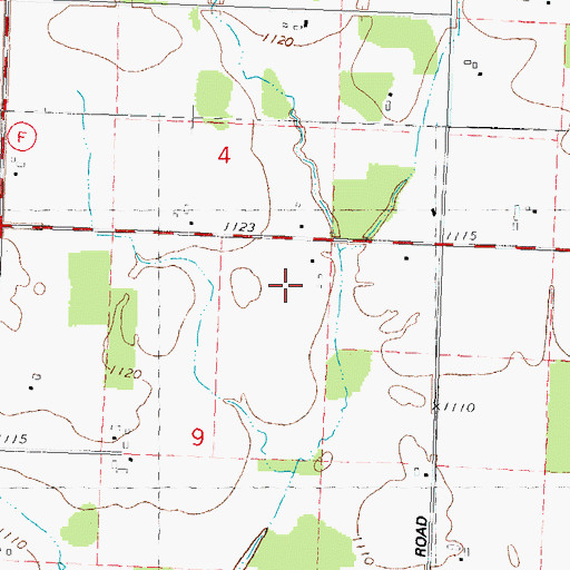 Topographic Map of Winch Airfield, WI
