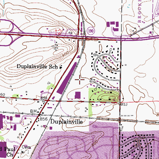 Topographic Map of WKSH-AM (Sussex), WI