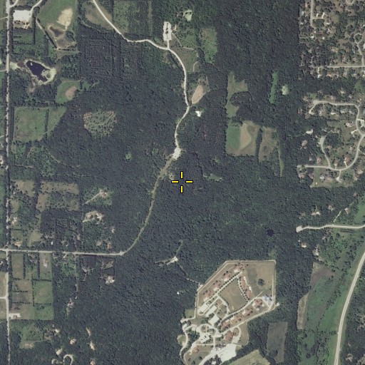 Aerial/Satellite Image of WHAD-FM (Delafield), WI