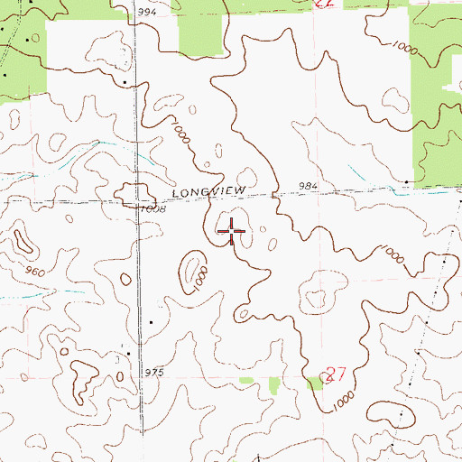 Topographic Map of WECL-FM (Elk Mound), WI
