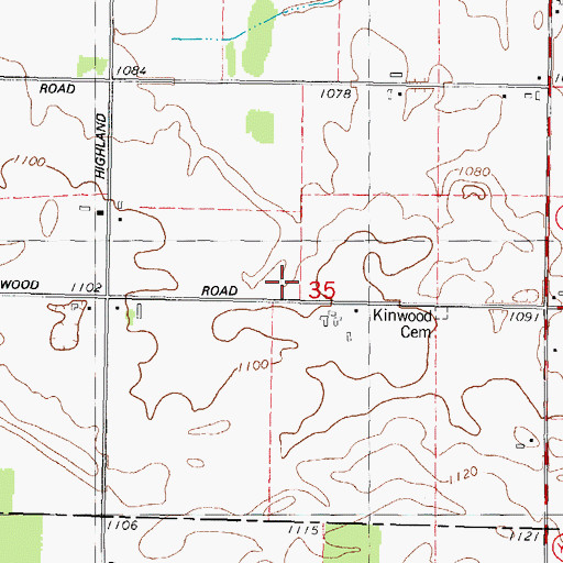 Topographic Map of WFDL-FM (Lomira), WI
