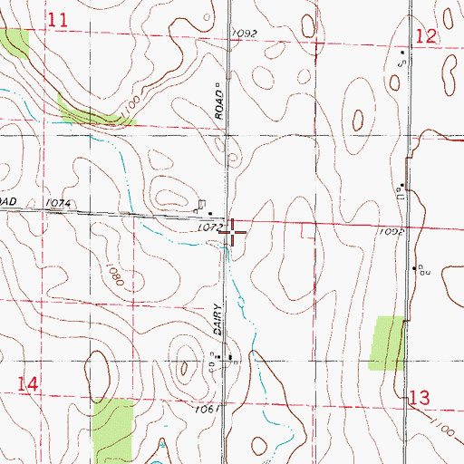 Topographic Map of WFDL-FM (Lomira), WI